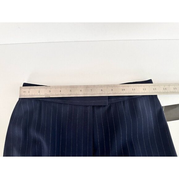 NWT Jones New York Petite City Lights Pants‎ Sz. 2P Navy Pinstripe Office READ - Picture 8 of 10